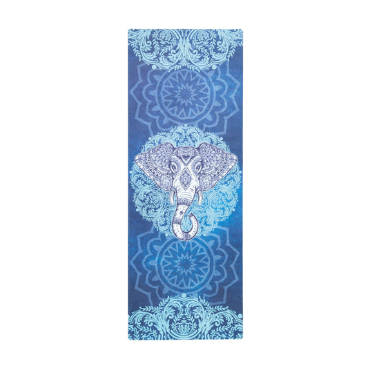 Eco-friendly Foldable Mat in Blue Elephant Pattern