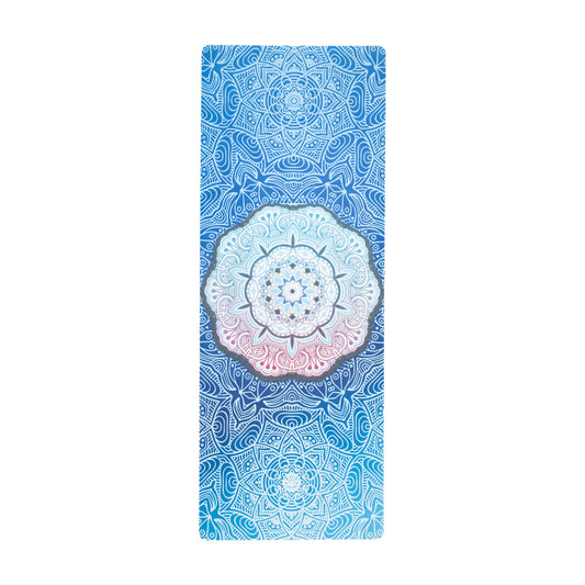 Eco-friendly Foldable Mat in Blue Mandala Pattern